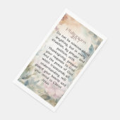 Philippinen 4:6-7 Christliche Bibelverse Wasserfar Serviette (Ecke)