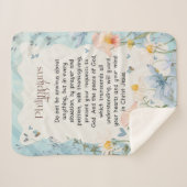 Philippinen 4:6-7 Christliche Bibelverse Wasserfar Sherpadecke (Vorderseite (Horizontal))