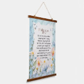 Philippinen 4:6-7 Christliche Bibelverse Wasserfar Wandteppich Mit Holzrahmen (Gewinkelt)