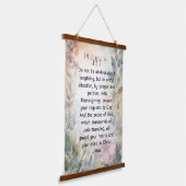 Philippinen 4:6-7 Christliche Bibelverse Wasserfar Wandteppich Mit Holzrahmen (Gewinkelt)