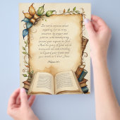 Philippinen 4:6-7 Christliche Bibelversen Kunst Flyer (Hand)