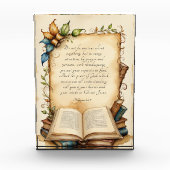 Philippinen 4:6-7 Christliche Bibelversen Kunst Fotoblock (Vorderseite)