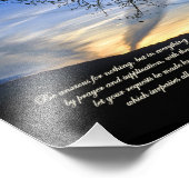 Philippinen 4:6,7 Fürchtet euch um nichts Fotodruck (Ecke)