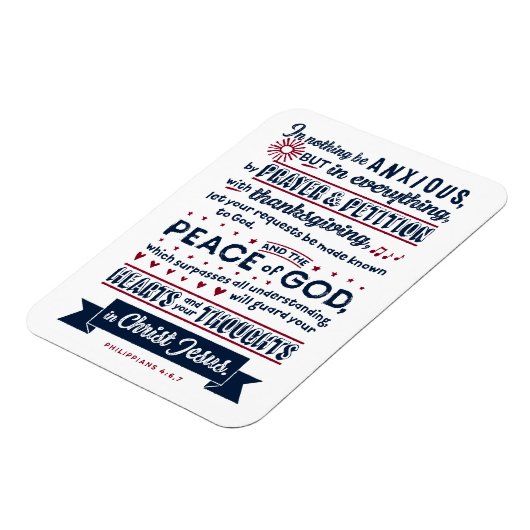 Philippinen 4:6, 7 magnet (Linke Seite)