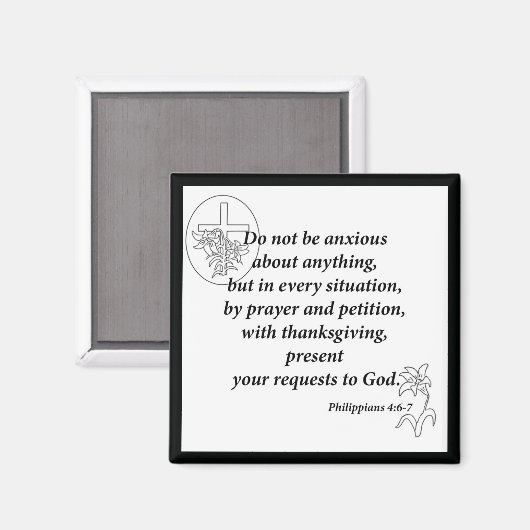 Philippinen 4:6-7 magnet (Vorderseite/Rückseite)