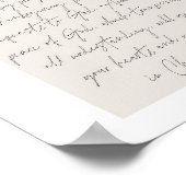 Philippinen 4:6-7 Minimal Boho Beige Arch Script Poster (Ecke)