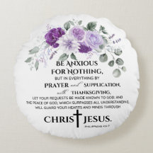 Philippinen 4:6-7 Schrift Purple Flowers