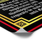 Philippinen 4:6 beleuchtete Buchstabenbibliotheke Poster (Ecke)