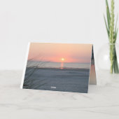 Philippinen 4:6 Bete über alles, was der Sonnenunt Karte (Rückseite)