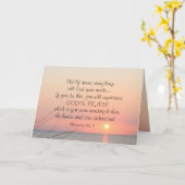 Philippinen 4:6 Bete über alles, was der Sonnenunt Karte (Gelbe Blume)