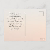 Philippinen 4:6 Beten über alles, was der Sonnenun Postkarte (Rückseite)