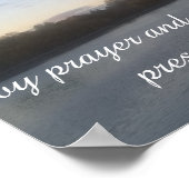 Philippinen 4:6 Bibelschrift Wasser-See Poster (Ecke)