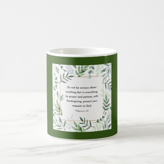 Philippinen 4:6, Bibelverse, Kaffeetasse (Mittel)