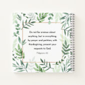 Philippinen 4:6, Bibelverse, Notizblock (Rückseite)