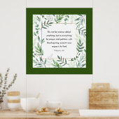 Philippinen 4:6, Bibelverse, Poster (Küche)