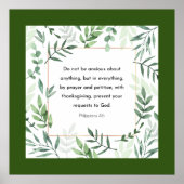 Philippinen 4:6, Bibelverse, Poster (Vorne)