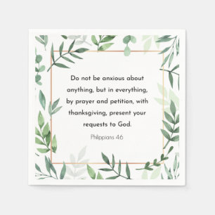 Philippinen 4:6, Bibelverse, Serviette