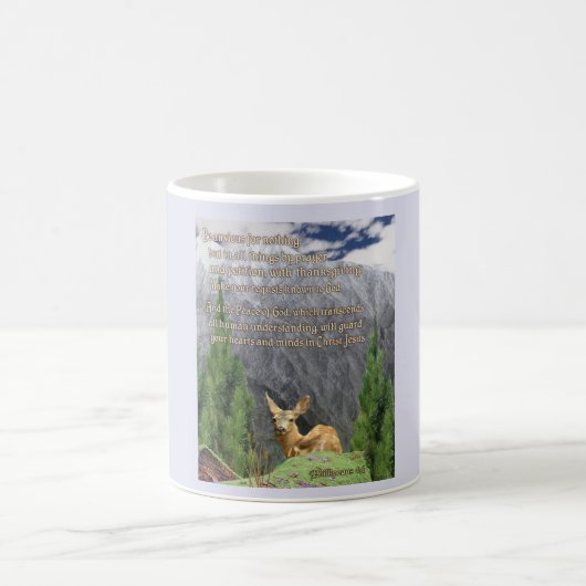 Philippinen 4:6 christliche Tasse (Mittel)