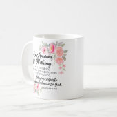 Philippinen 4:6 Fürchten Sie auf nichts Rosa Kaffeetasse (Vorderseite Links)