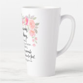 Philippinen 4:6 Fürchten Sie auf nichts Rosa Milchtasse (Rechts)