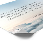 Philippinen 4:6, mach dir keine Sorgen um irgendet Poster (Ecke)