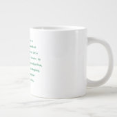 Philippinen 4:6 Mandala Blume Jumbo Tasse (Rechts)