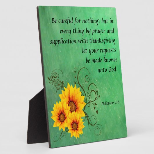 Philippinen 4:6 Plaque Fotoplatte (Seite)