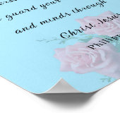 Philippinen 4:7, Bibelverse Poster (Ecke)