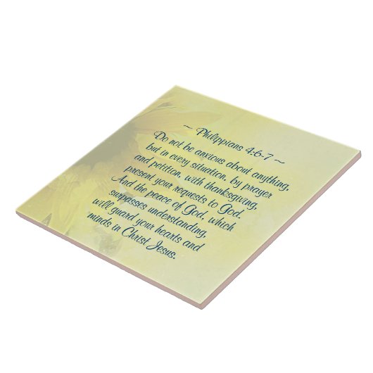Philippinen 4:7 Der Friede Gottes wird euer Herz b Fliese (Seite)