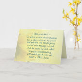 Philippinen 4:7 Der Friede Gottes wird euer Herz b Karte (Gelbe Blume)