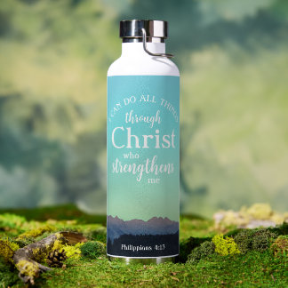 Philippinen 4:7 | Personalisiertes modernes Gebirg Trinkflasche