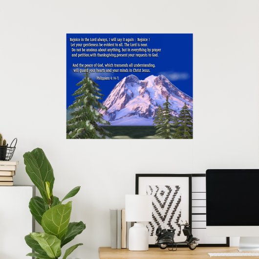 Philippinen 4:7 poster (Heimbüro)