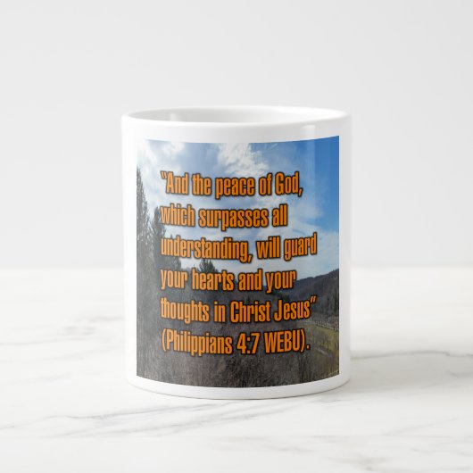 Philippinen 4:7 WEBU-Tasse Jumbo-Tasse (Vorderseite)