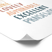 Philippinen 4:8 Boho Kinderzimmer Poster (Ecke)