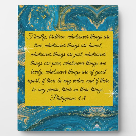 Philippinen 4:8 fotoplatte (Vorderseite)