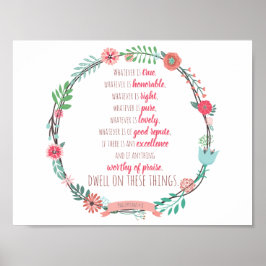 Philippinen 4:8 poster