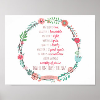 Philippinen 4:8 poster