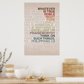 Philippinen 4:8 Poster (Küche)