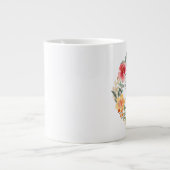 Philippinen 4:8 Rosa und gelbe Blumenreste Jumbo-Tasse (Vorderseite)
