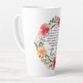 Philippinen 4:8 Rosa und gelbe Blumenreste Milchtasse (Linke Ecke)