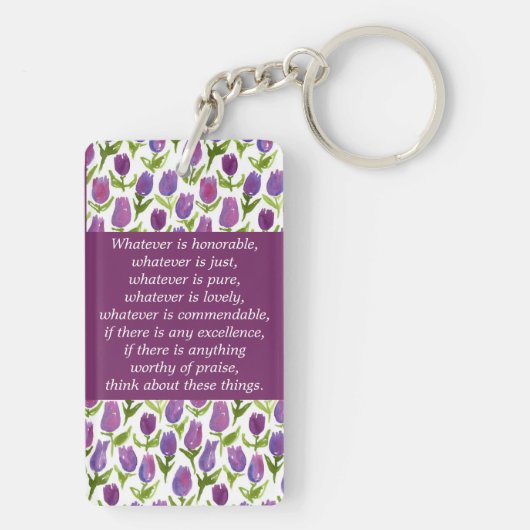 Philippinen 4:8 schlüsselanhänger (Rückseite)