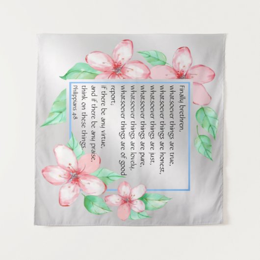 Philippinen 4:8 wandteppich (Vorderseite (Horizontal))