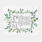 Philippinen 4:8 Was auch immer ist Noble Eukalyptu Fleecedecke (Vorderseite (Horizontal))