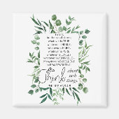 Philippinen 4:8 Was auch immer ist Noble Eukalyptu Magnet (Vorne)