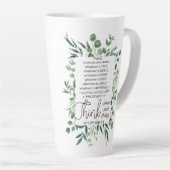 Philippinen 4:8 Was auch immer ist Noble Eukalyptu Milchtasse (Rechte Ecke)