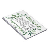 Philippinen 4:8 Was auch immer ist Noble Eukalyptu Notizblock (Rechte Seite)