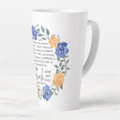 Philippinen 4:8, was auch immer Noble ist, Blumenr Milchtasse (Rechte Ecke)