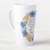 Philippinen 4:8, was auch immer Noble ist, Blumenr Milchtasse (Linke Ecke)