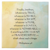 Philippinen: 4:8 Was auch immer wahr ist, Fliese (Vorderseite)