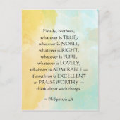 Philippinen: 4:8 Was auch immer wahr ist, Postkarte (Vorderseite)